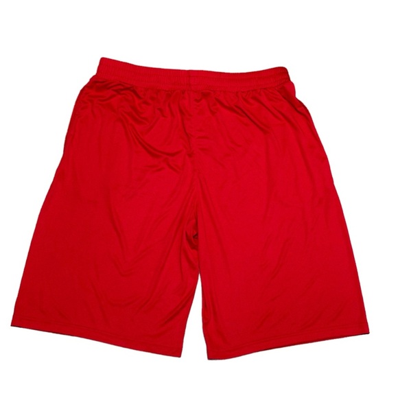 Mens Piqidig XL 40 - 42 Shorts Basketball Active Red Drawstring Fit Stretch NWT - Picture 4 of 10